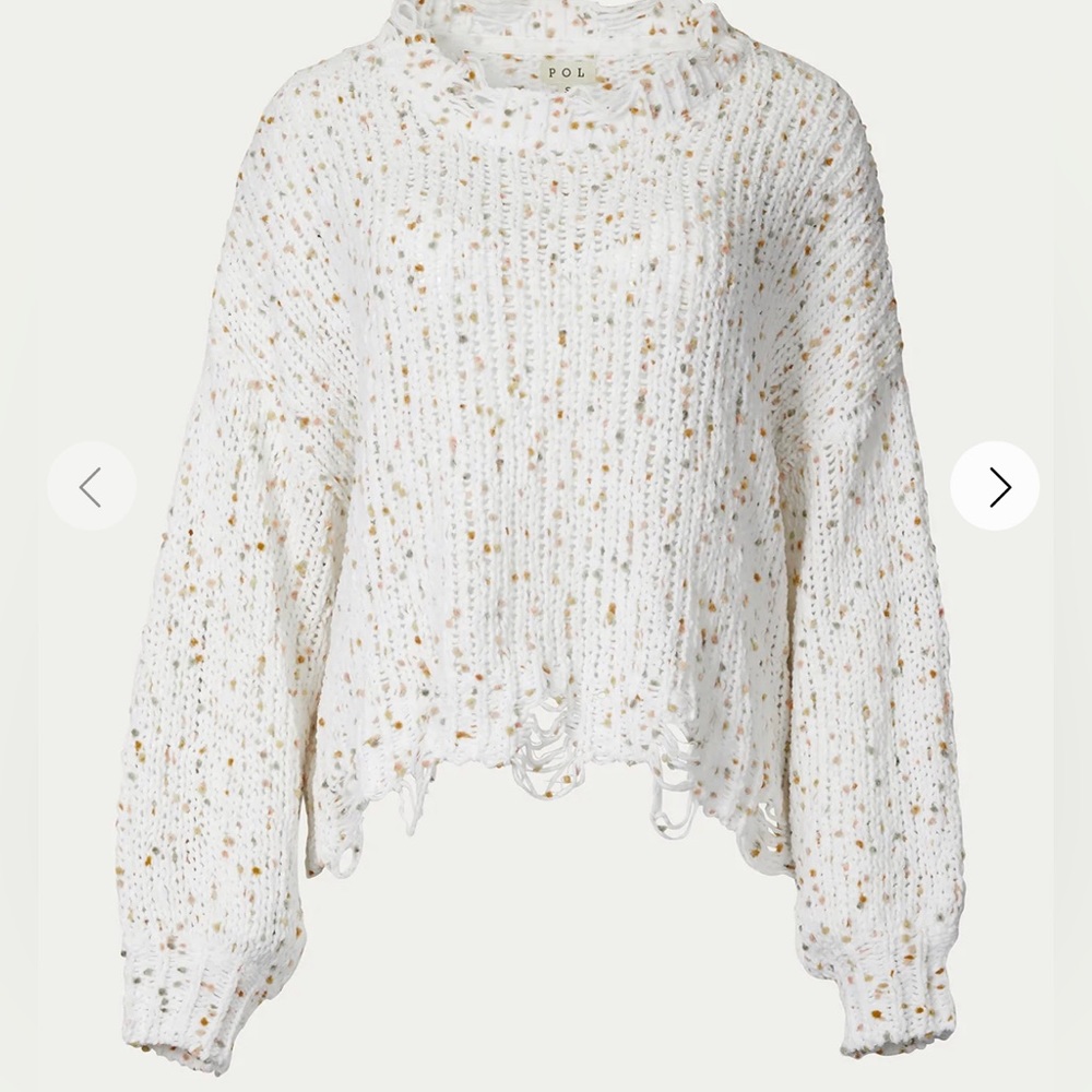 Fab’rik White with Multicolor Confetti
Sweater Cropped Size S